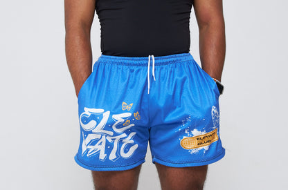 ATHLETICS CLUB 5" MESH SHORTS - SKY BLUE