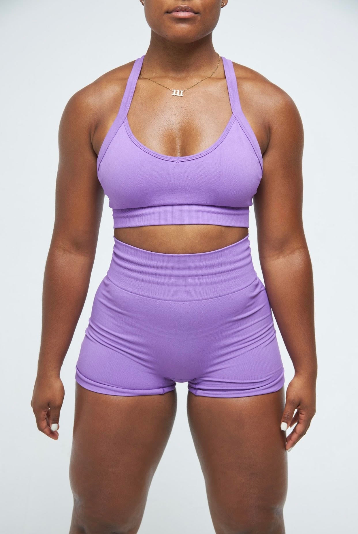 WOMEN'S ESSENTIAL TRAINING SHORTS - AMETHYST