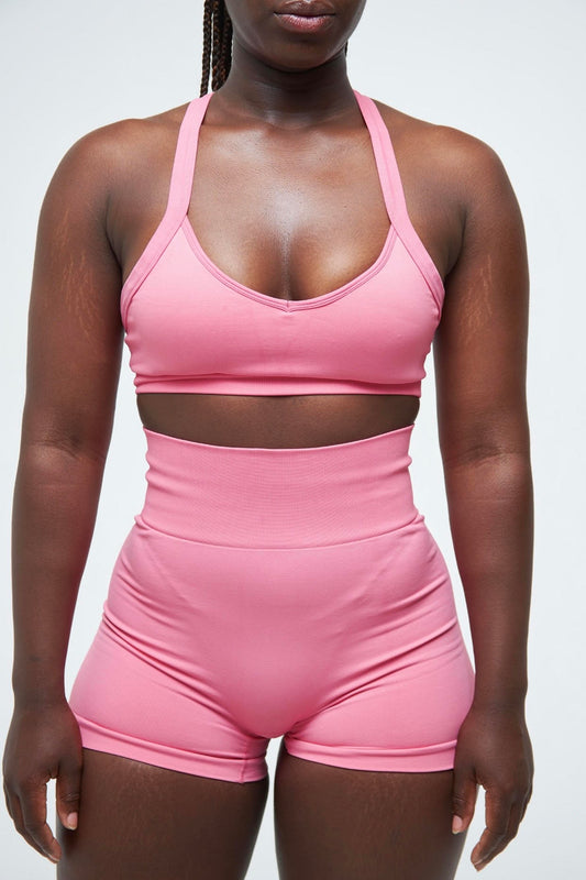 WOMEN'S ESSENTIAL TRAINING BRA - BUBBLEGUM