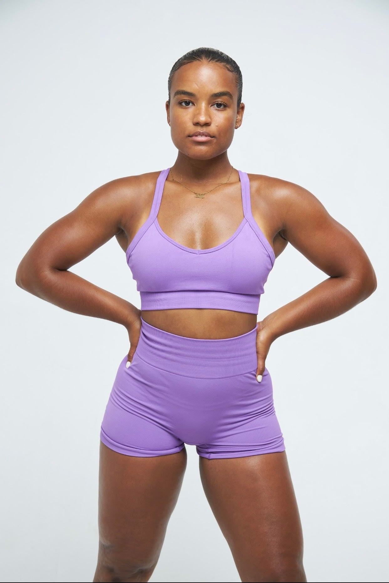 WOMEN'S ESSENTIAL TRAINING SHORTS - AMETHYST